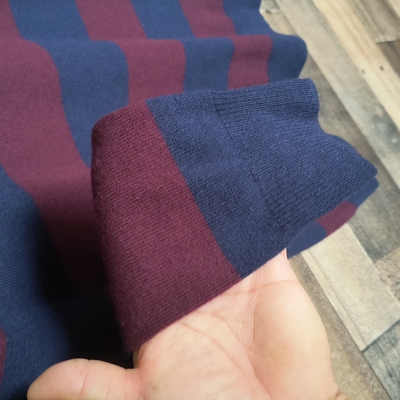 Polo Ralph Lauren 100% Wool Rugby Striped Crew Neck Sweater Med 10-12 Boys - Picture 4 of 16